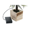 Julgran DKD Home Decor PVC LED Trä MDF Snöfall (17 x 17 x 45 cm)