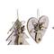 Julgranskula DKD Home Decor Träd Trä (11 x 1 x 11 cm) (3 pcs)