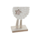 Julgranskula DKD Home Decor Polyester Ylle Trä MDF Ren (2 pcs) (12 x 5 x 23 cm)
