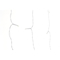 Gardinbelysning med LED DKD Home Decor Jul Vit PVC (200 x 1 x 200 cm)