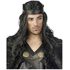Långhårig peruk Svart Medeltida riddare